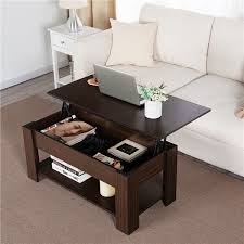 Modern Wood Lift Top Coffee Table With