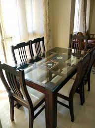 Dining Table With Glass Top West