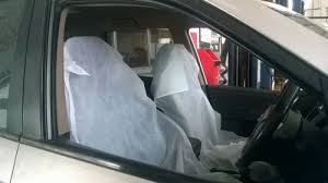 Non Woven Fabric White Seat Cover Safety