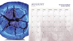 12 month calendar with inspiration in mind. 2021 Crystal Calendar Rockpool Publishing