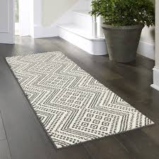 geometric machine washable runner rug