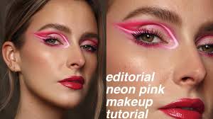 eyeshadow editorial neon pink eyeshadow