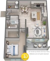 3d floor plans of luxury apartments in