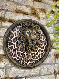 Lion Wall Art Leopard Pattern Wall Art