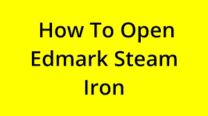 solved how to open edmark steam iron