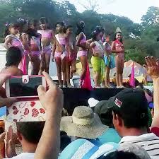 Tiny beach bikinis blue suspender thong. Disgust At Little Miss Thong Swimsuit Pageant For Eight Year Old Girls South China Morning Post