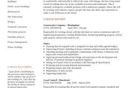 Cv Template Civil Engineer Resume Format