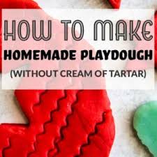how to make homemade playdough without