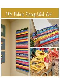Upcycled Wall Art With Fabric Scraps