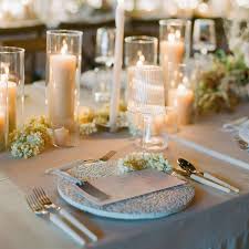 wedding reception tables