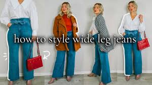 wide leg jeans how to wear outfit
