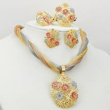 dubai gold plated jewelry sets for