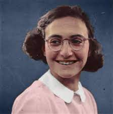 Margot Frank in color (photo from 1941.) : r/Colorization