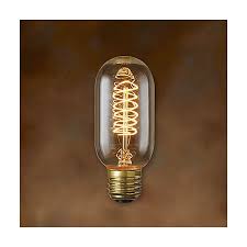 40w 120v T14 E26 Antique Spiral Edison Bulb 2 Pack By Bulbrite At Lumens Com
