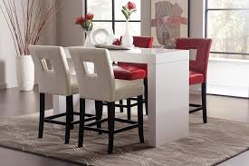 Pub height table and chairs. Callaghan Contemporary Style Counter Height Dining Table