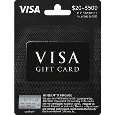 visa visa gift card 20 500 1 ct