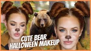 cute bear halloween makeup tutorial