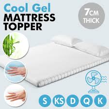 A cooling mattress topper has many elements to it. All Sizes Underlay Bamboo Knitted Mattress Topper Cool Gel Memory Foam Bed Cover Mattress Cool Gel Mattress Mattress Topper