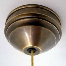 Ceiling Pull Switch Hand Aged Brass 2