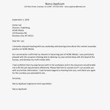 Template Letter Of Appreciation Job Interview Thank You Sample