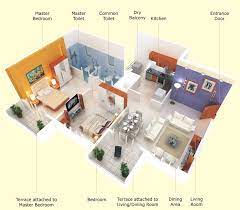 25 two bedroom house apartment floor plans