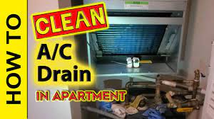 how to clean ac drain line in apartment