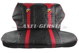 Seat Covers Red Black Abarth