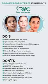 skincare spf rules do s and don ts
