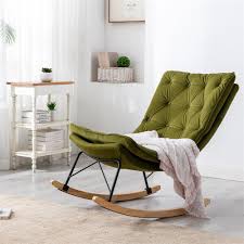 rocking chair with wide backrest seat