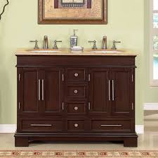silkroad exclusive 48 travertine top double sink bathroom vanity hyp 0224 t uwc 48