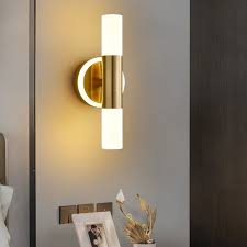 Brass Gold Cylinder Wall Mounted Lights