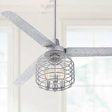 The characteristic of caged ceiling fan is that the blades are enclosed. 60 Turbina Galvanized Industrial Cage Ceiling Fan 11g96 Lamps Plus Ceiling Fan Caged Ceiling Fan Ceiling Fan Light Kit