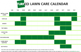 Lawn Care Calendar Turfco