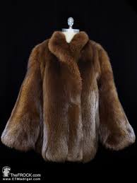 Fox Coat Vintage Fur Winter Jacket