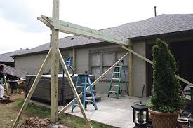how to build a pergola posts rafter