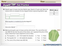 Writing Subtraction Equations Worksheet