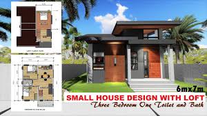 small house design with loft 6mx7m