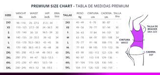 Size Chart Fajas Colombianas Coqueta Shapewear United