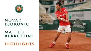 Watch the moment djokovic wins second french open title and 19th slam. Novak Djokovic Vs Matteo Berrettini Quarterfinals Highlights I Roland Garros 2021 Youtube