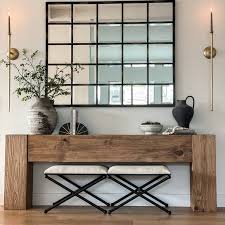 Modern Rustic Console Table Soft Brown