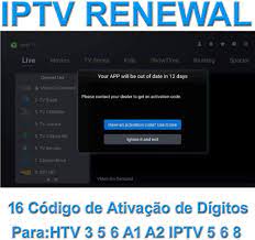 Buy Brazil iptv Renewal 16-Digit yearly Renew Code for HTV 2 3 5 / A2 / A1  / IPTV 5 6 / IPTV5+Plus Portuguese TV Box Subscription Service Valid for 13  Months