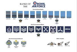 Large A3 Ranks Of The Royal Air Force Raf Poster Rank Structure New British Ebay