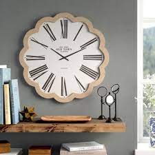 Oversized Albus Wall Clock Wood