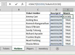 how to find matching values in excel