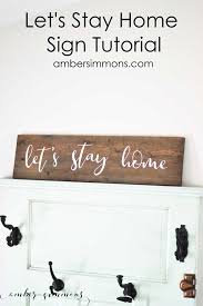 let s stay home sign amber simmons