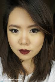 dark lips makeup tutorial for asian