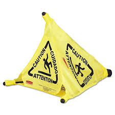 yellow multi lingual caution wet floor