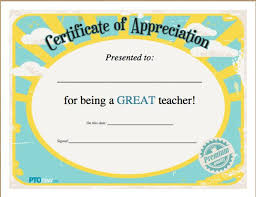 Printable Certificates For Teachers Best Teacher Awards Download