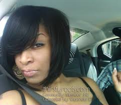 Short black razor hairstyle with bangs. Razor Cut Hairstyles For Black Women