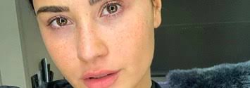 demi lovato posted a no makeup selfie